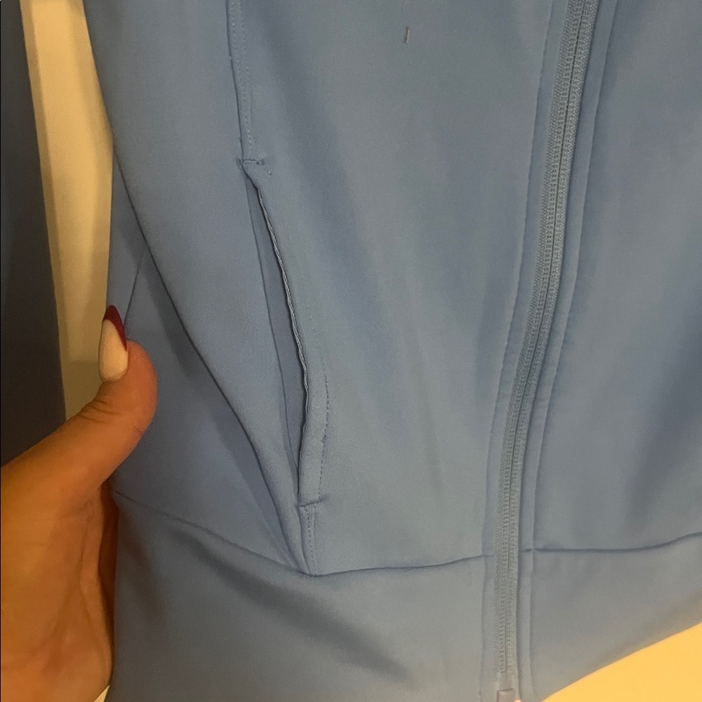 Yogalicious Women's Light Blue Bomber Jacket - Picture 2 of 5